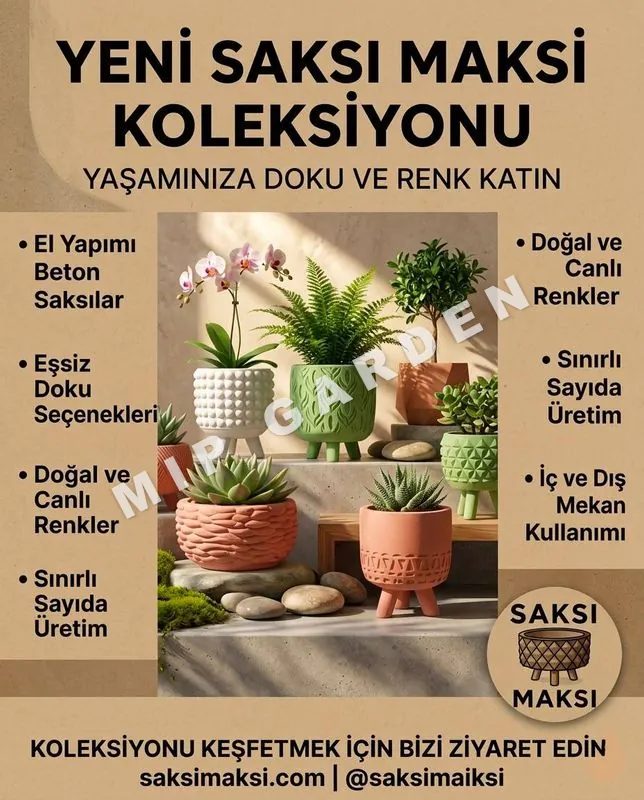 Beton saksı tasarımı
