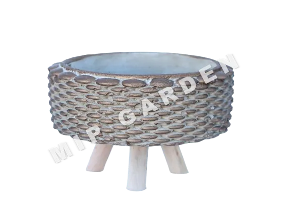 Arajman Boncuk Beton Saksı - Çok Renk Seçeneği saksı, 18 x 18 x 14 cm