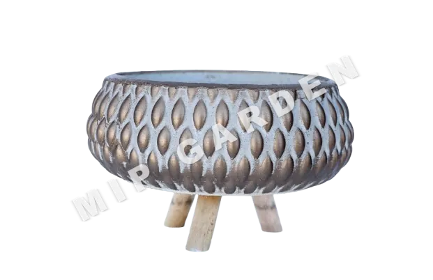 Arajman Damla Desenli Beton Saksı küçük görsel 2
