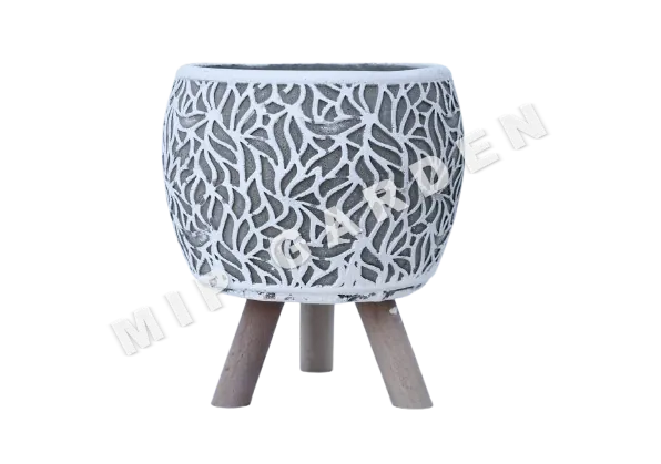 Küçük Alev Beton Saksı - Çok Renk Seçeneği saksı, 10 x 10 x 12 cm