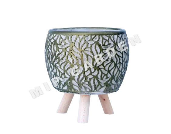 Küçük Alev Beton Saksı küçük görsel 2