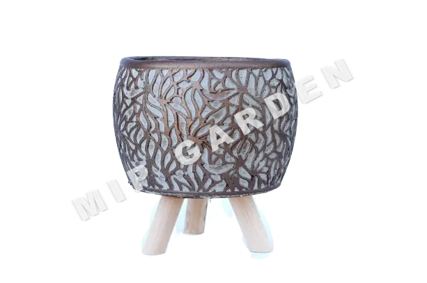 Küçük Alev Beton Saksı küçük görsel 5
