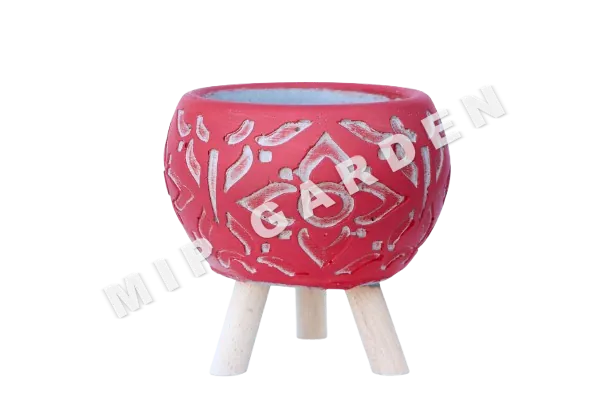 Küçük Mandala Beton Saksı küçük görsel 3