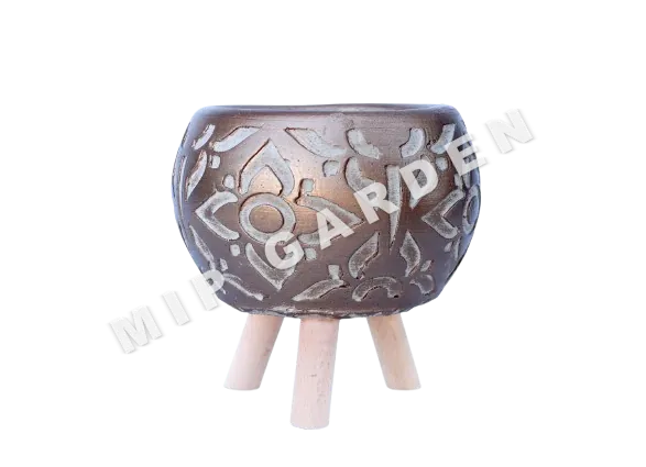 Küçük Mandala Beton Saksı küçük görsel 5
