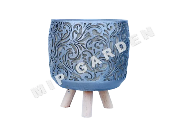 Orkide Dantel Beton Saksı küçük görsel 2